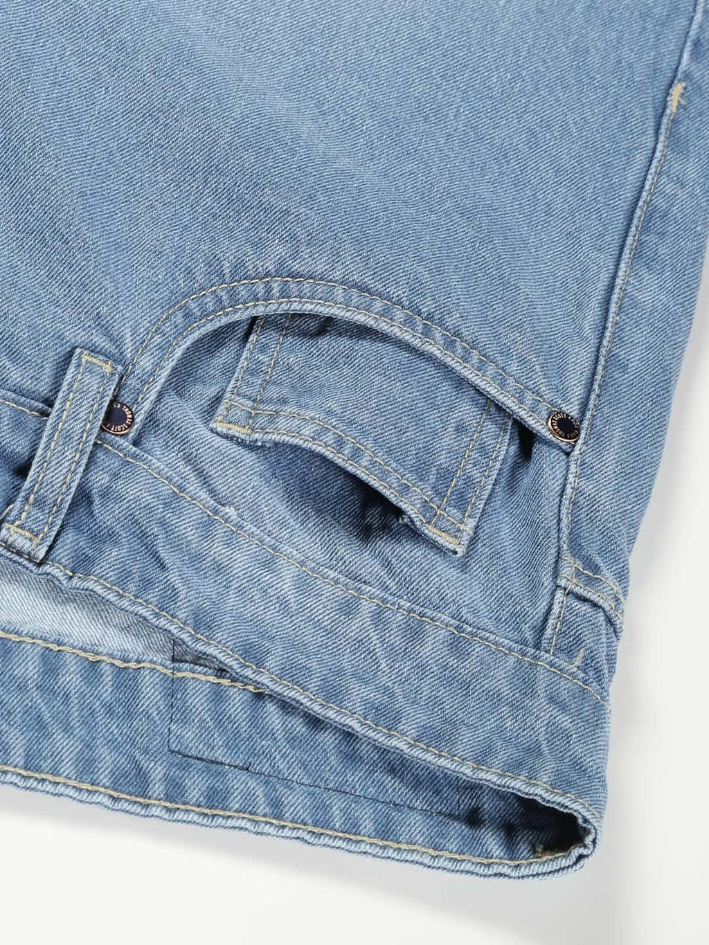 Thomas Scott Men Comfort Relaxed Fit Clean Look Light Fade Cotton Baggy Jeans