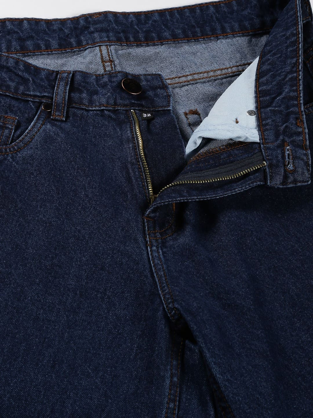 Thomas Scott Men Comfort Relaxed Fit Clean Look Pure Cotton Baggy Jeans
