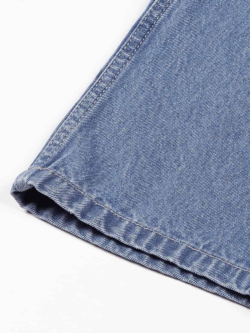 Thomas Scott Men Comfort Relaxed Fit Clean Look Light Fade Pure Cotton Cargo Jeans
