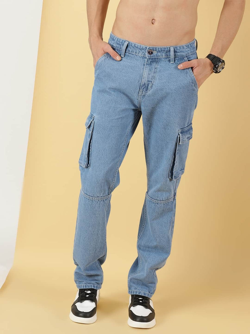 Thomas Scott Men Comfort Relaxed Fit Pure Cotton Jeans