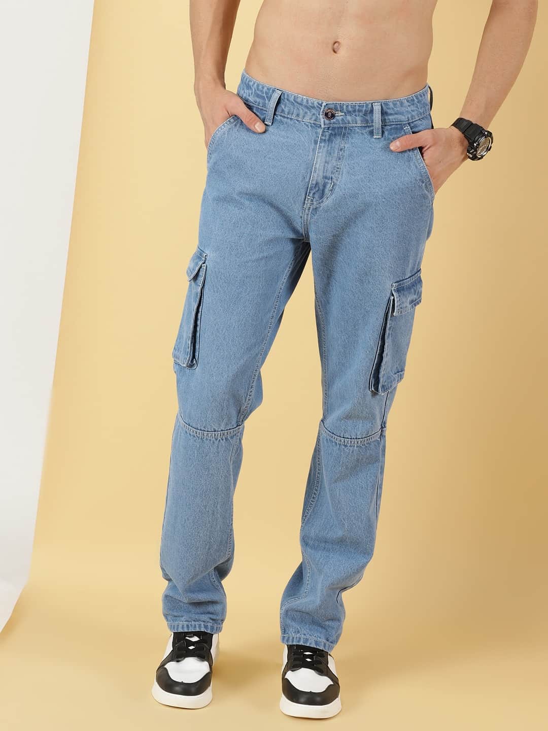 Thomas Scott Men Comfort Relaxed Fit Pure Cotton Jeans