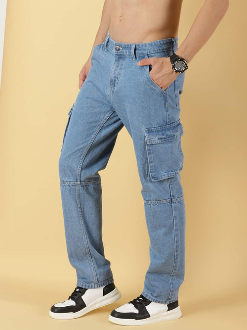 Thomas Scott Men Comfort Relaxed Fit Pure Cotton Jeans