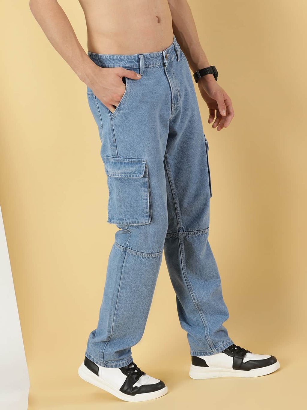 Thomas Scott Men Comfort Relaxed Fit Pure Cotton Jeans