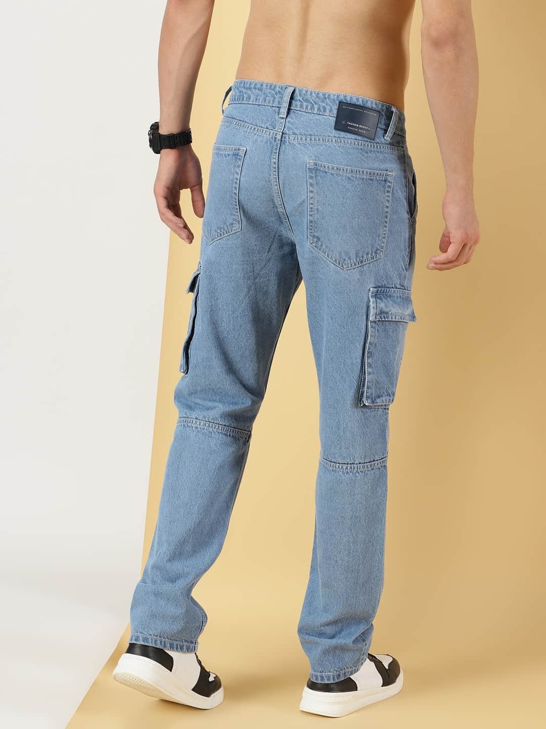 Thomas Scott Men Comfort Relaxed Fit Pure Cotton Jeans
