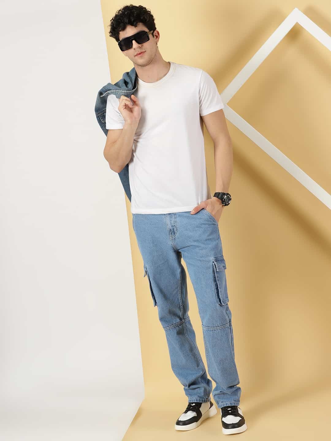Thomas Scott Men Comfort Relaxed Fit Pure Cotton Jeans