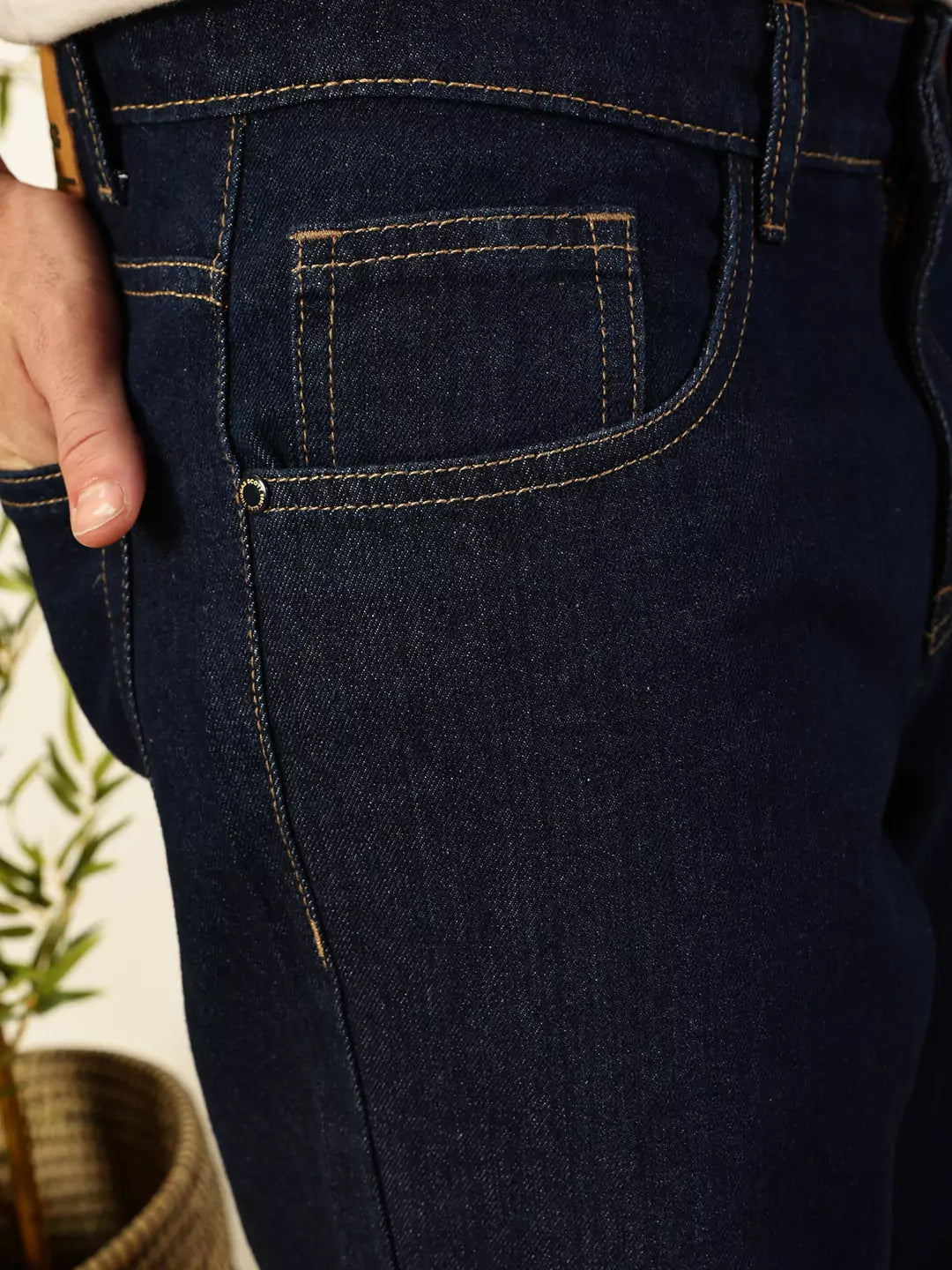 Thomas Scott Men Smart Relaxed Fit Baggy Jeans