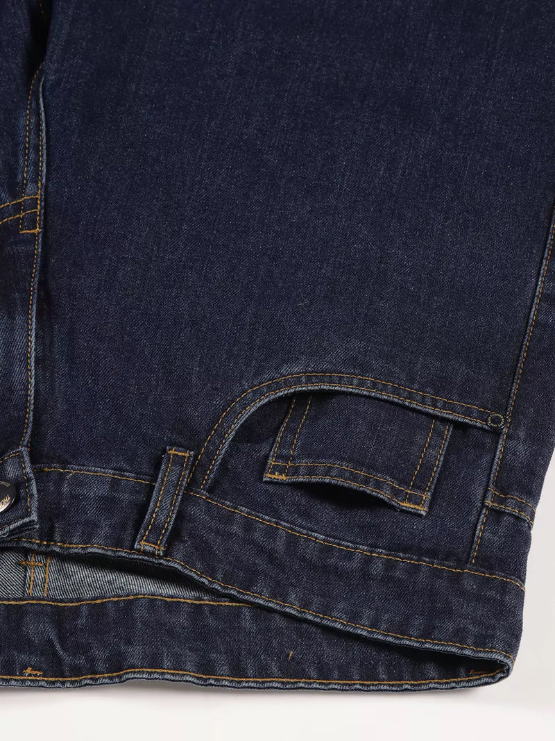Thomas Scott Men Smart Relaxed Fit Pure Cotton Baggy Jeans