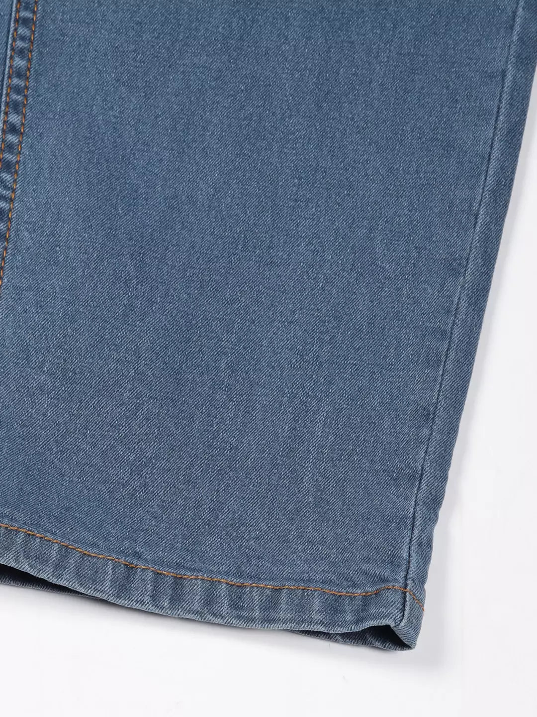 Mid Blue  Smart Clean Look Relaxed Fit Jeans