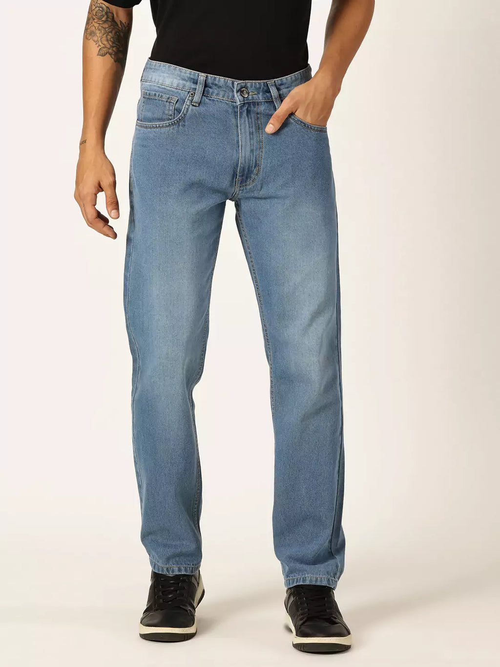 Dark Blue  Smart Relaxed Fit Jeans