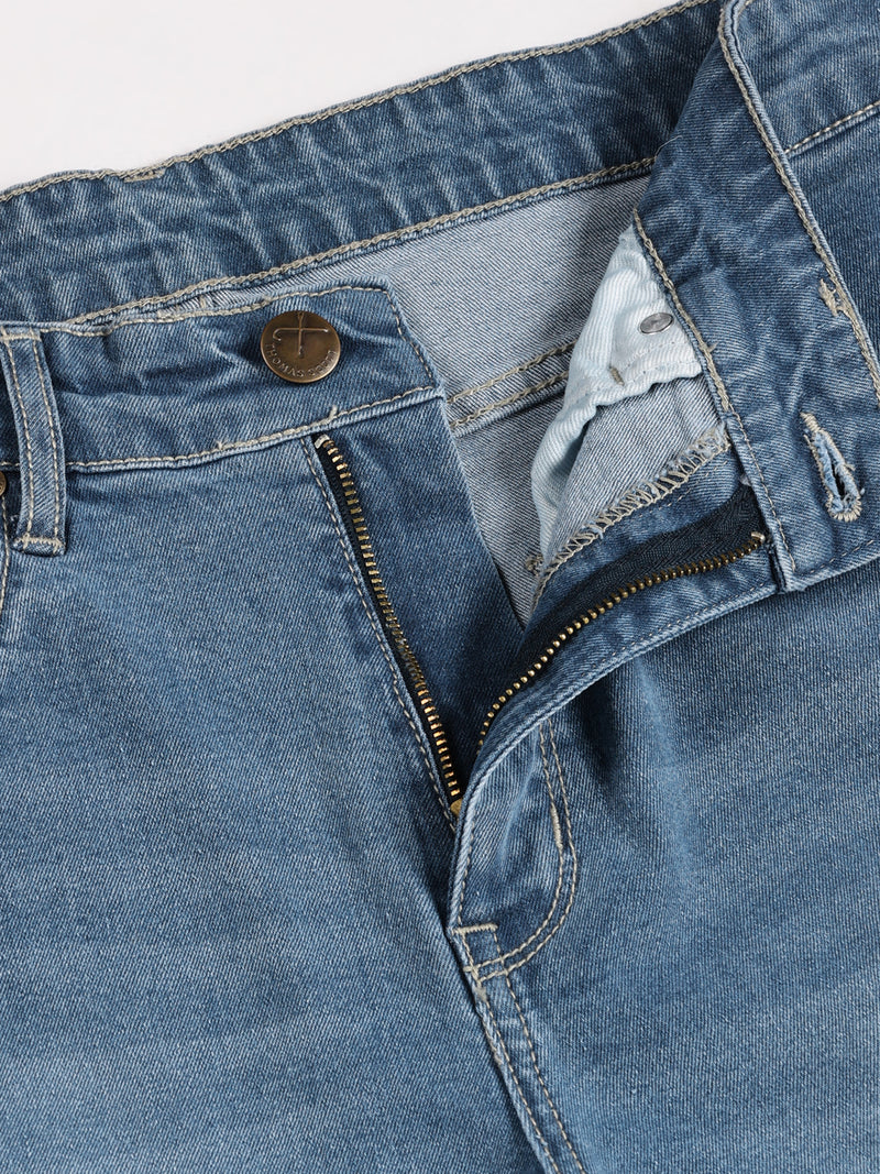 Thomas Scott Men Smart Relaxed Fit Light Fade Stretchable Jeans