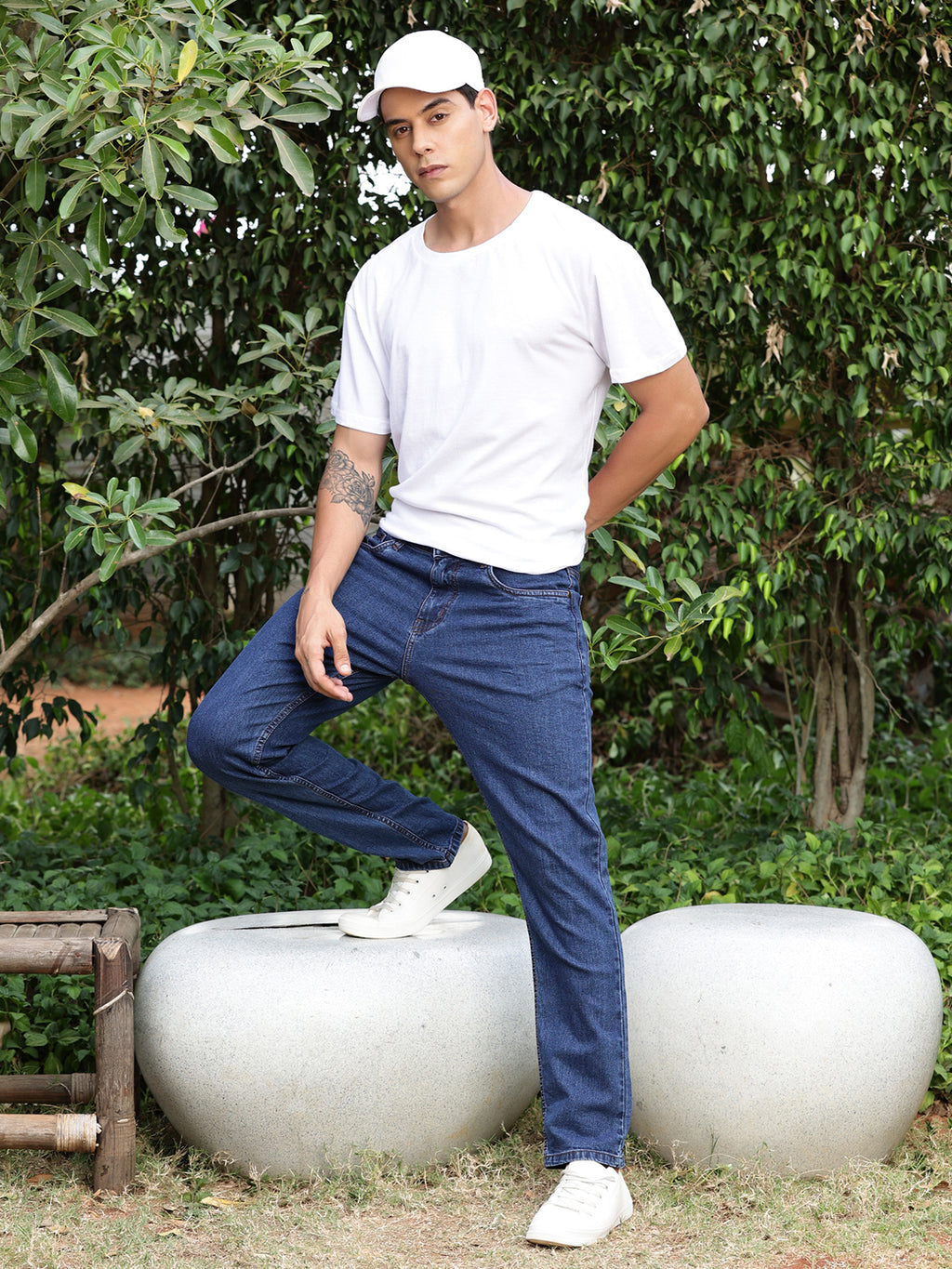Thomas Scott Men Smart Slim Fit Light Fade Stretchable Jeans