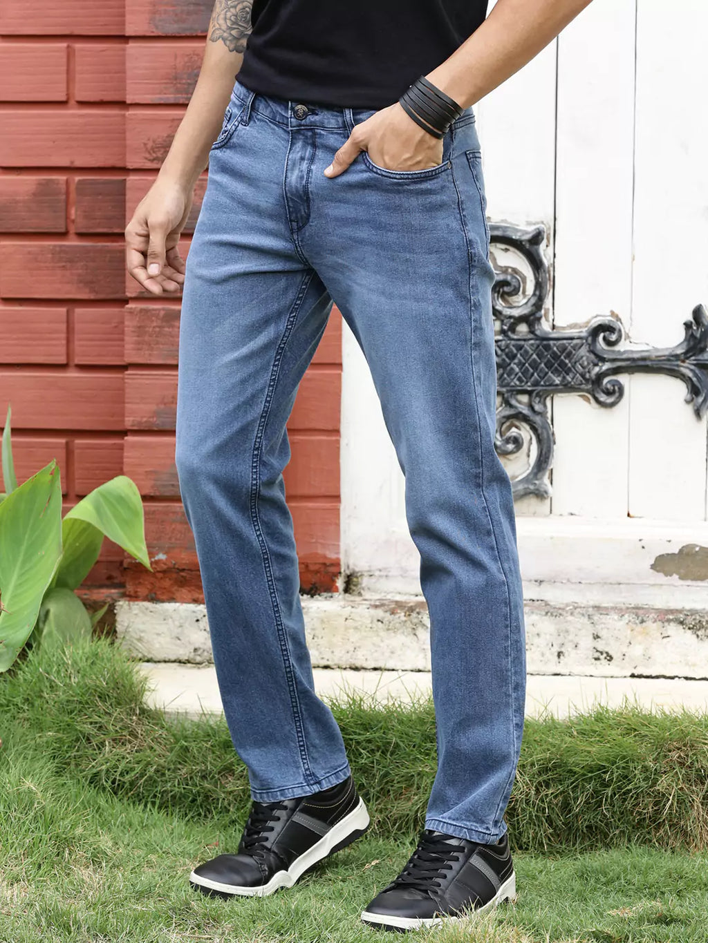 Thomas Scott Men Smart Light Fade Stretchable Jeans