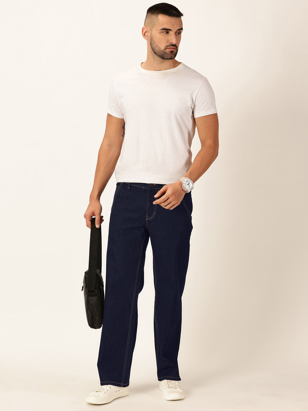 Thomas Scott Men Smart Relaxed Fit Stretchable Jeans