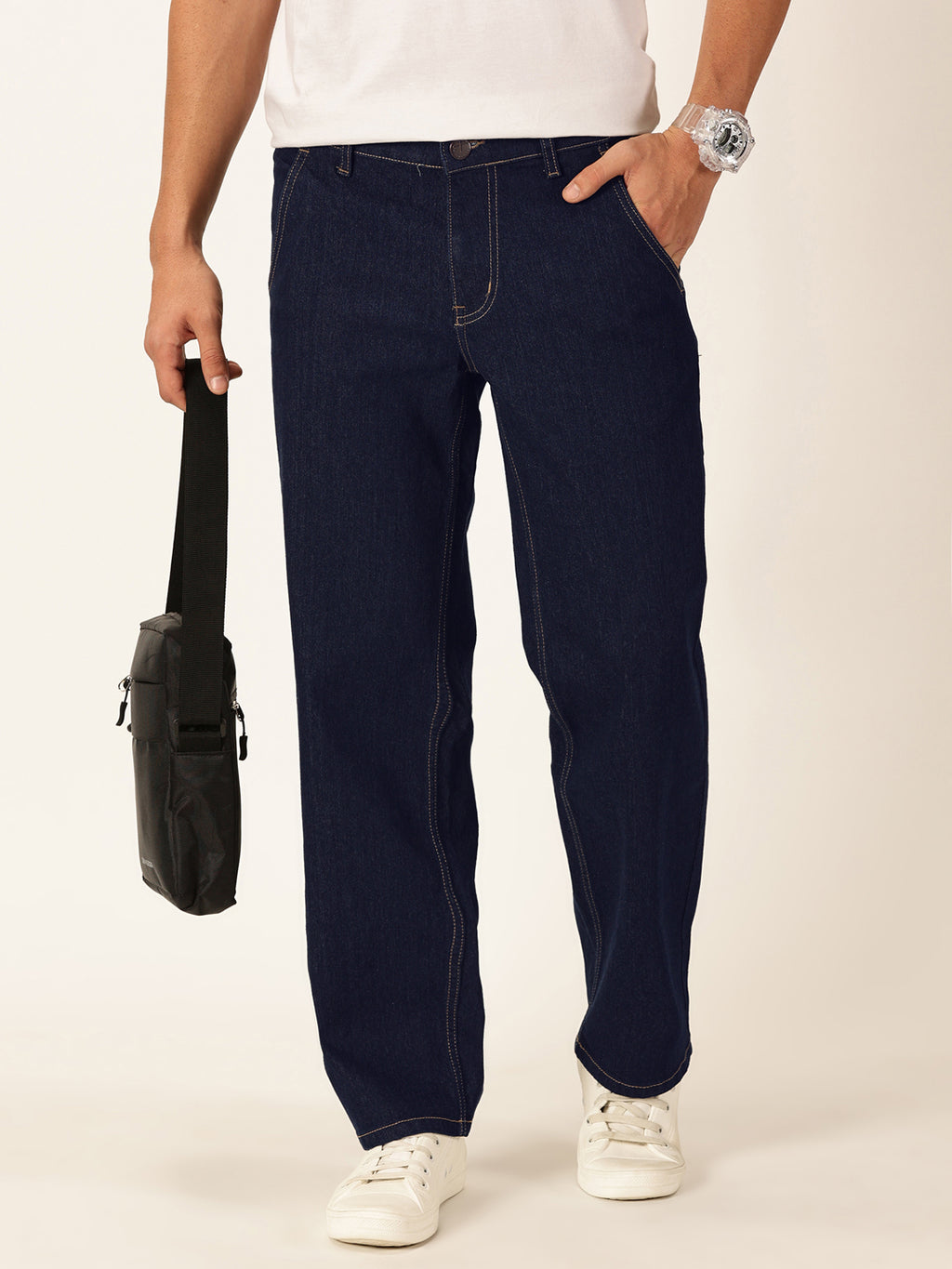 Thomas Scott Men Smart Relaxed Fit Stretchable Jeans