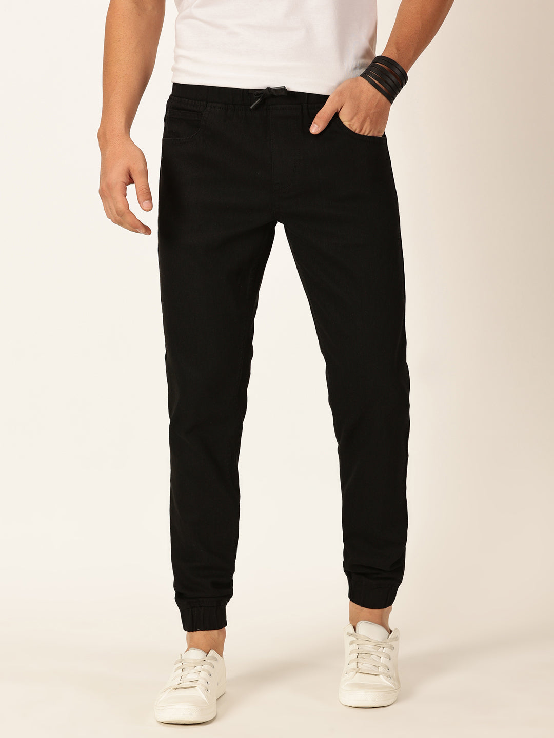 Thomas Scott Men Mid-Rise Smart Jogger Stretchable Jeans