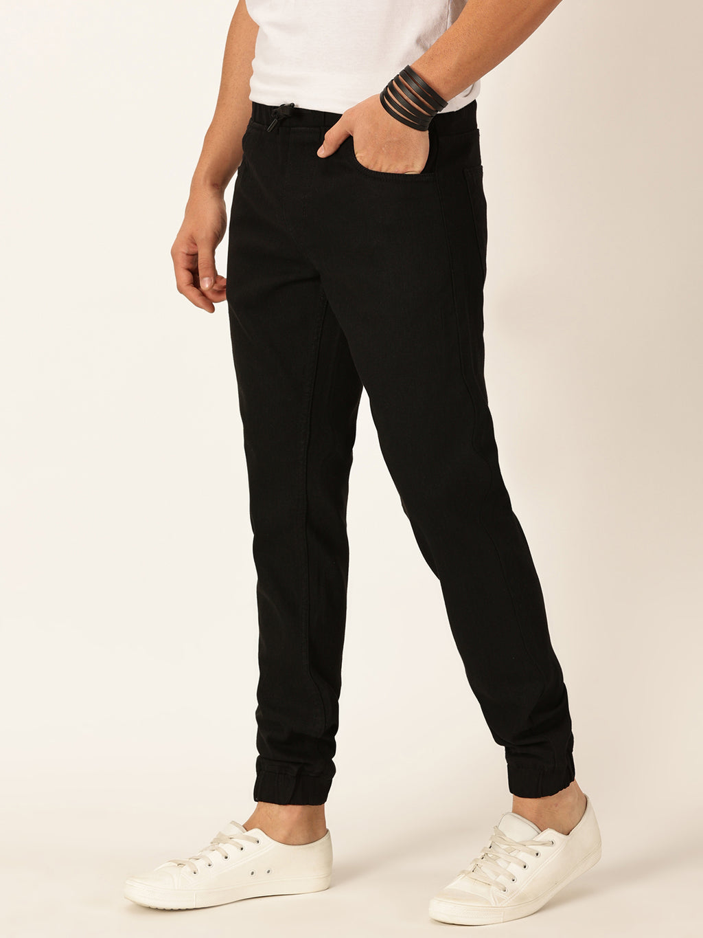 Thomas Scott Men Mid-Rise Smart Jogger Stretchable Jeans
