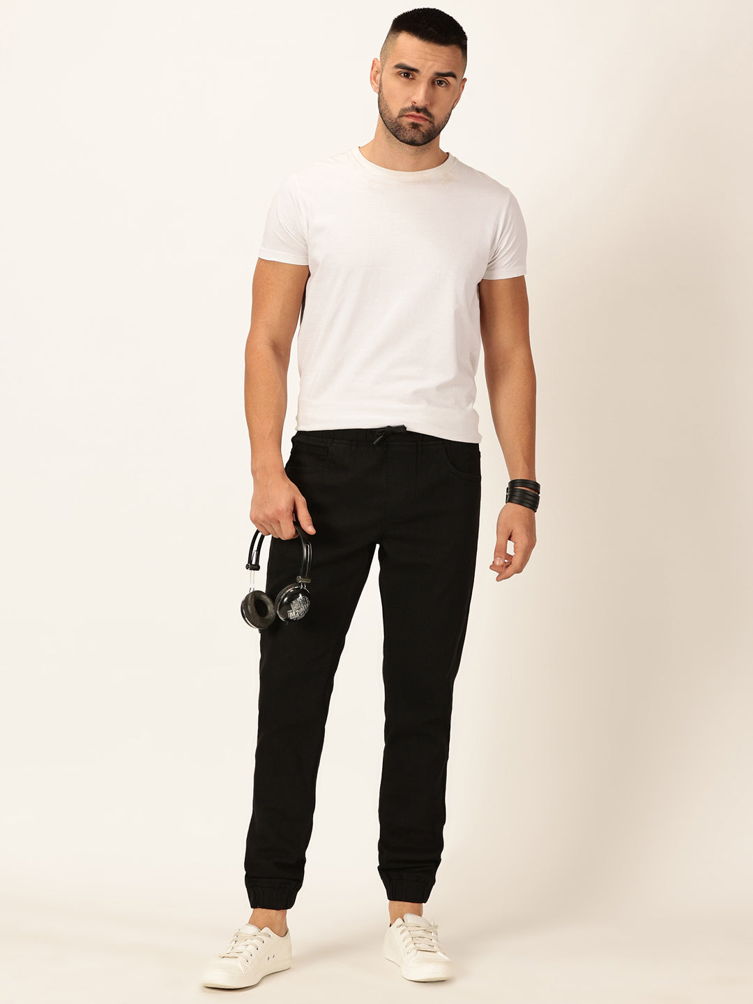 Thomas Scott Men Mid-Rise Smart Jogger Stretchable Jeans