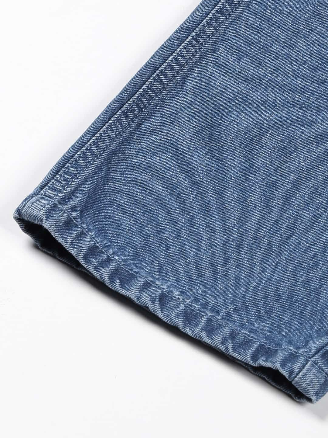 Thomas Scott Men Comfort Relaxed Fit Clean Look Pure Cotton Cargo Jeans