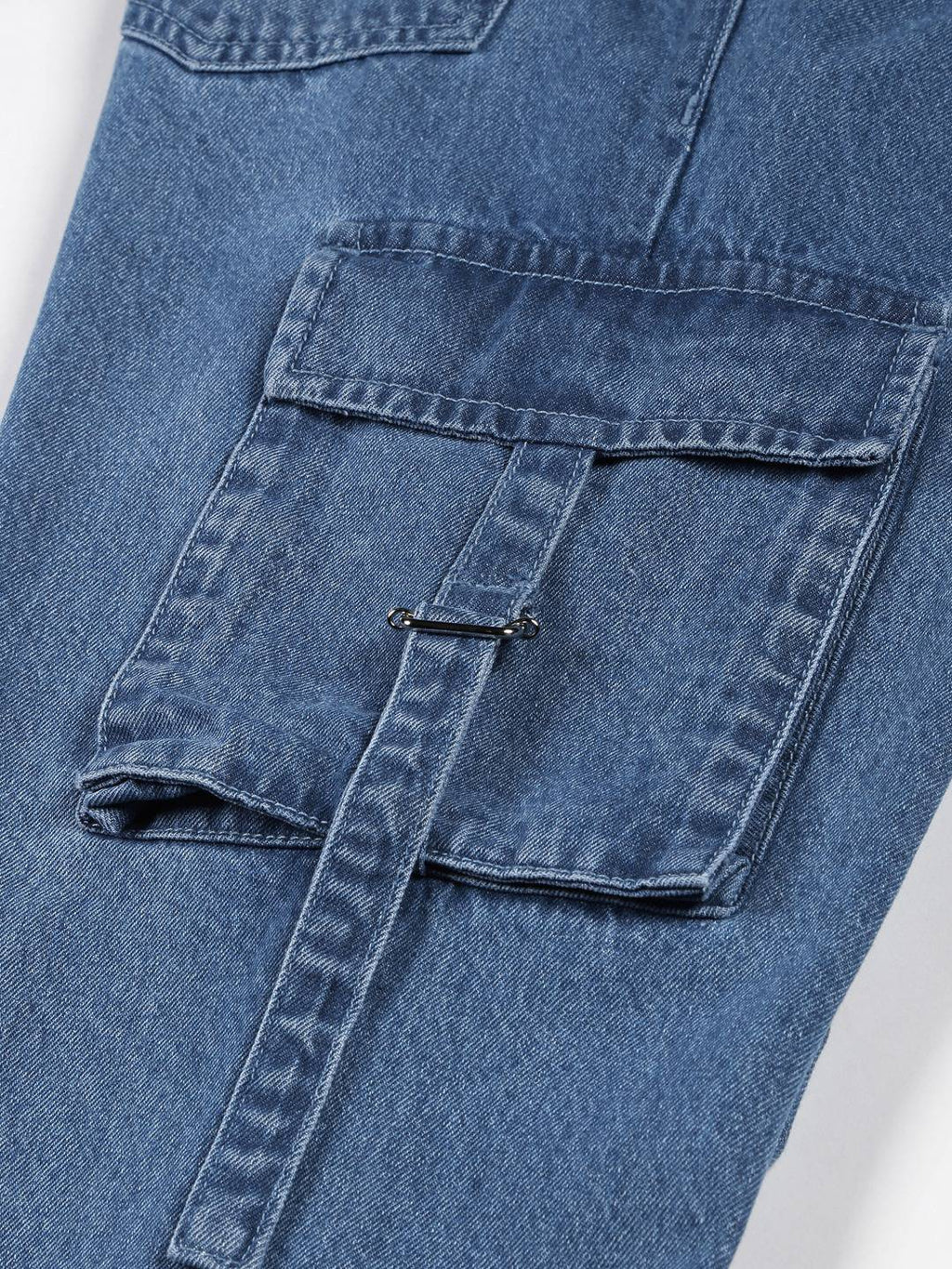 Thomas Scott Men Comfort Relaxed Fit Clean Look Pure Cotton Cargo Jeans