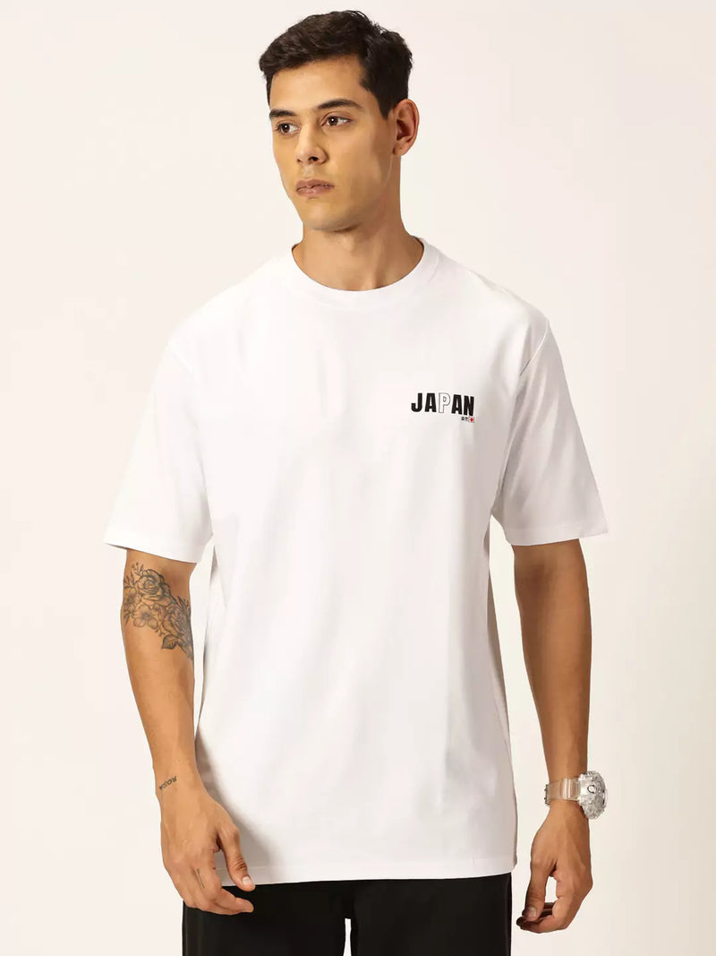 Thomas Scott Men Graphic Printed Drop Shoulder Oversized T-shirt