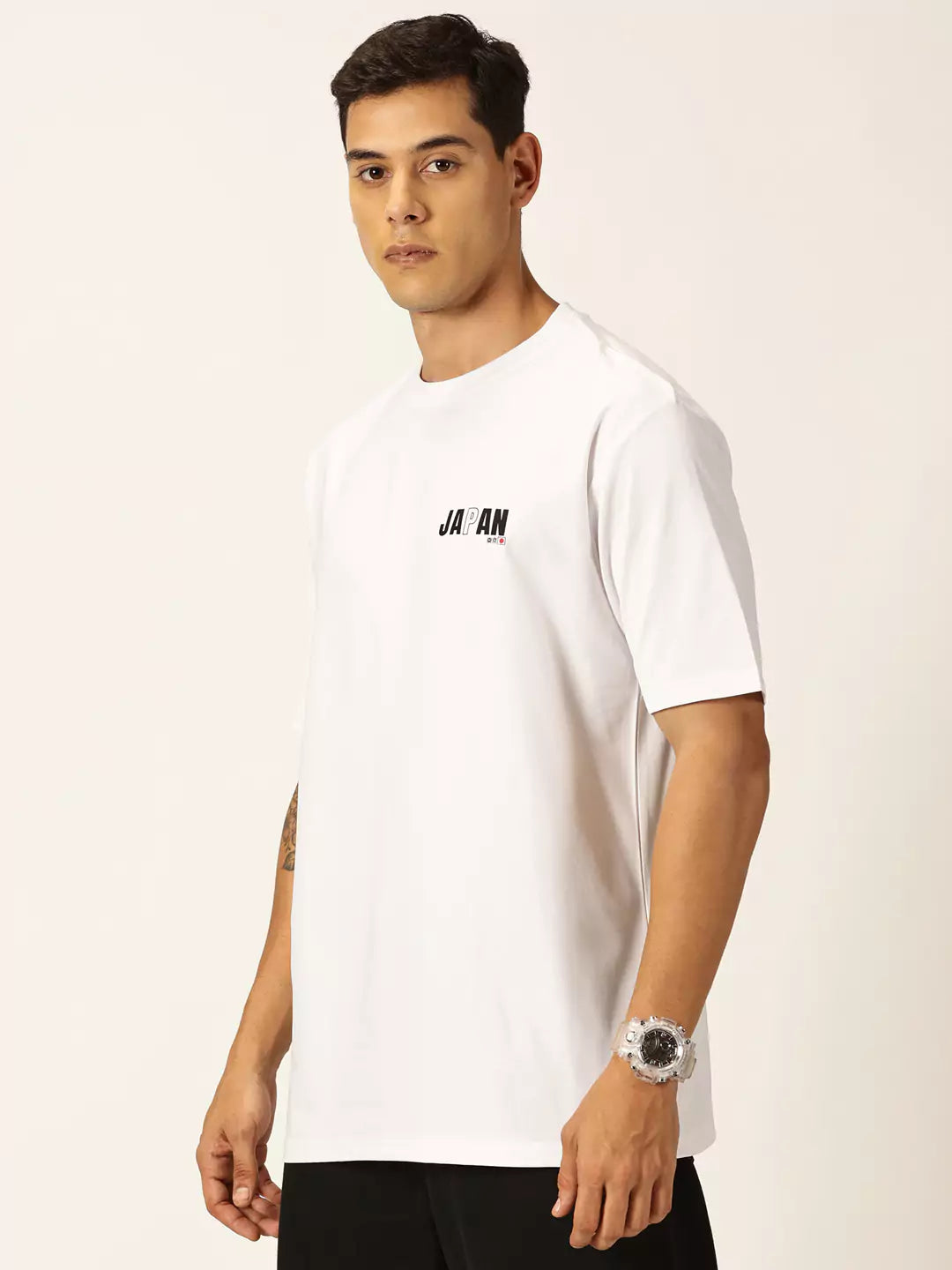 Thomas Scott Men Graphic Printed Drop Shoulder Oversized T-shirt
