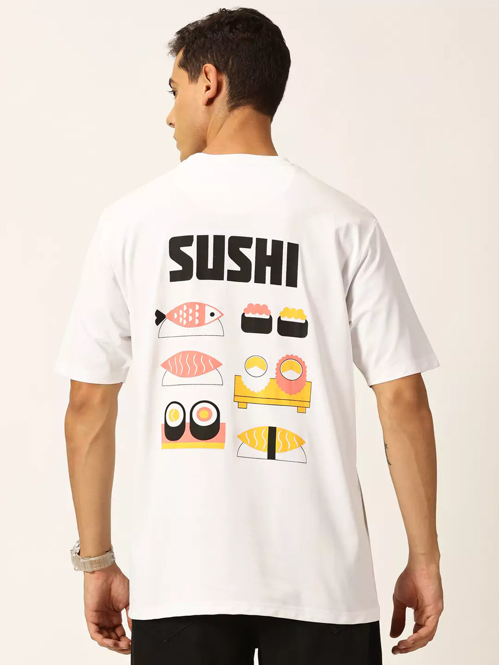 Thomas Scott Men Graphic Printed Drop Shoulder Oversized T-shirt