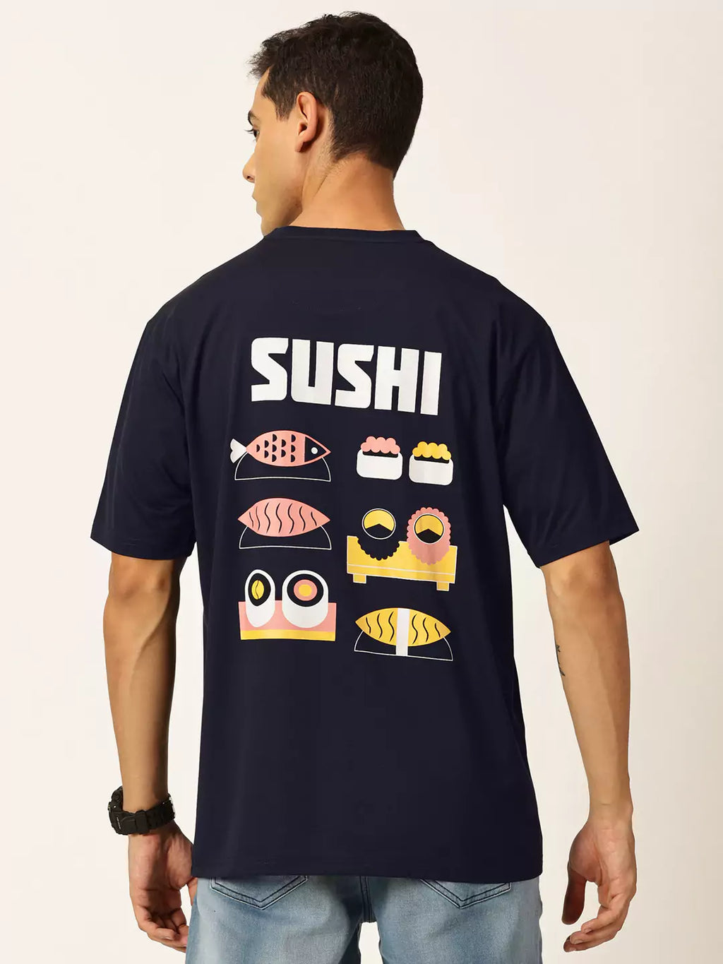Thomas Scott Men Graphic Printed Drop Shoulder Oversized T-shirt