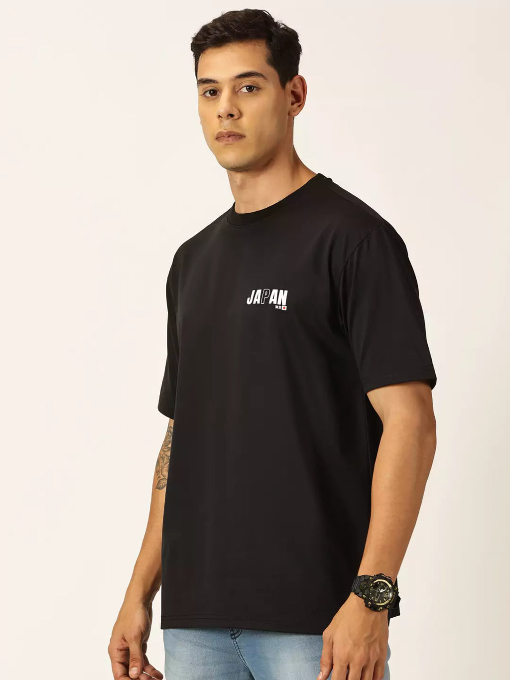 Thomas Scott Men Graphic Printed Drop Shoulder Oversized T-shirt
