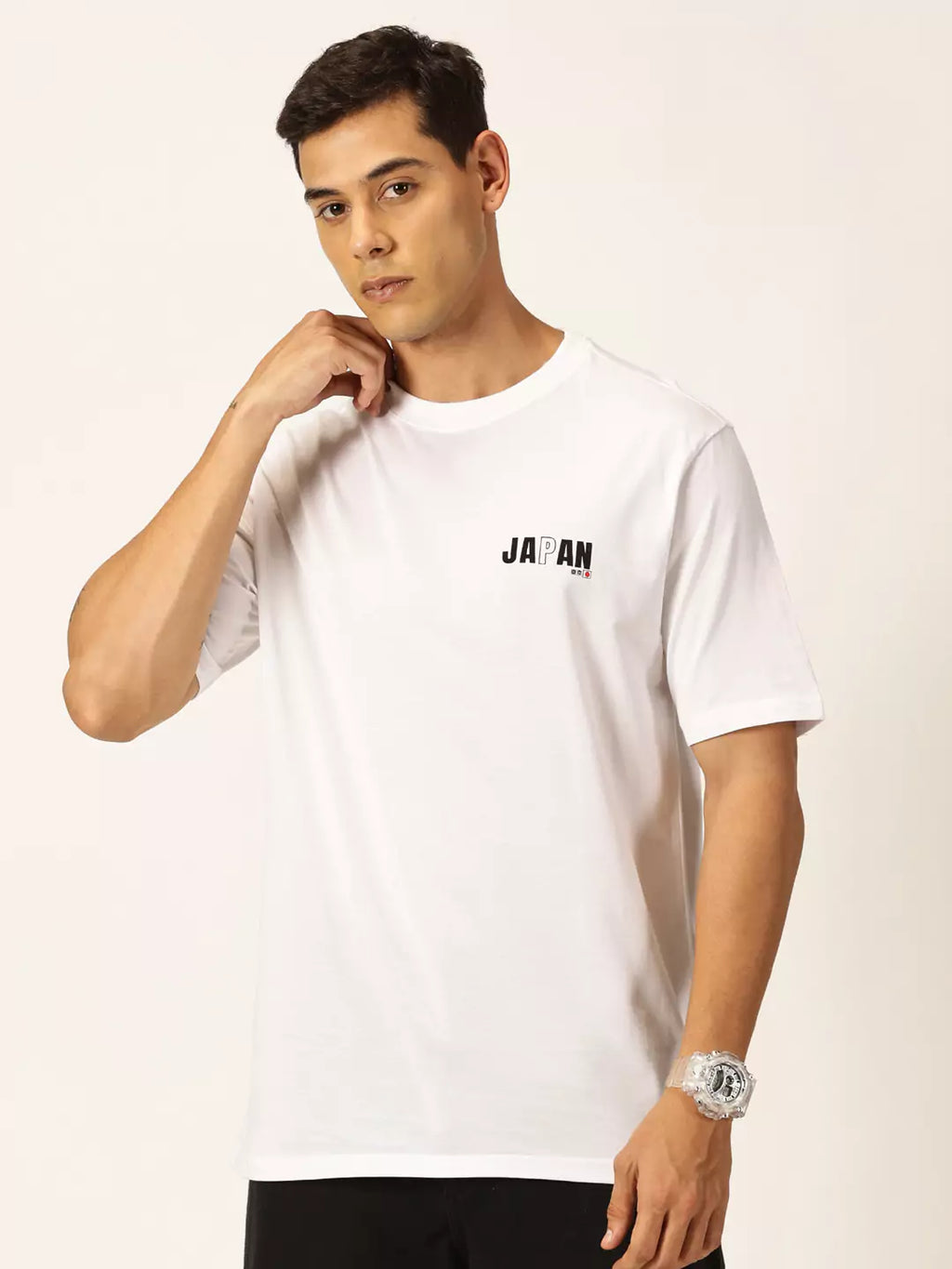 Thomas Scott Men Graphic Printed Drop Shoulder Oversized T-shirt