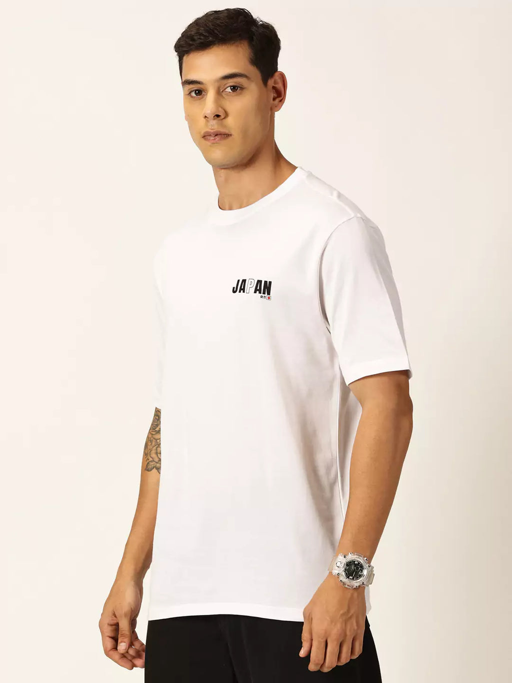 Thomas Scott Men Graphic Printed Drop Shoulder Oversized T-shirt