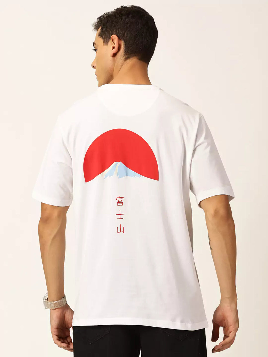 Thomas Scott Men Graphic Printed Drop Shoulder Oversized T-shirt