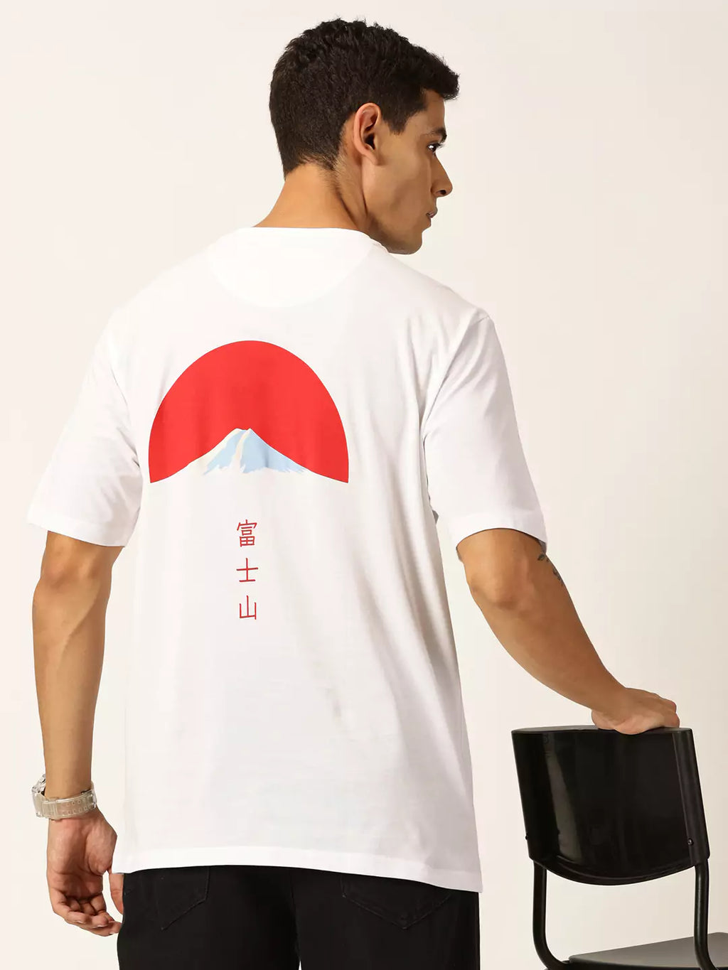 Thomas Scott Men Graphic Printed Drop Shoulder Oversized T-shirt