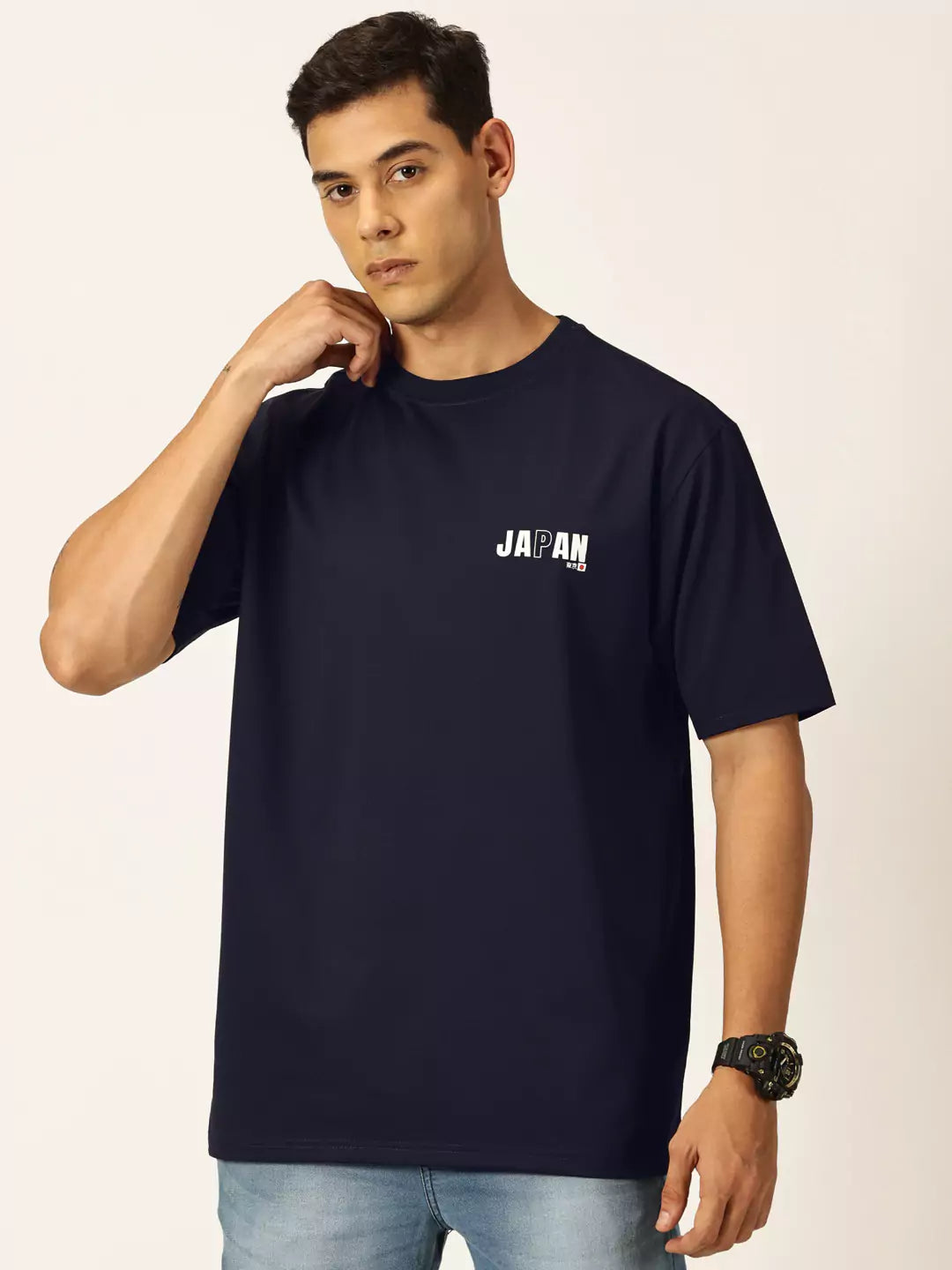 Thomas Scott Men Graphic Printed Drop Shoulder Oversized T-shirt