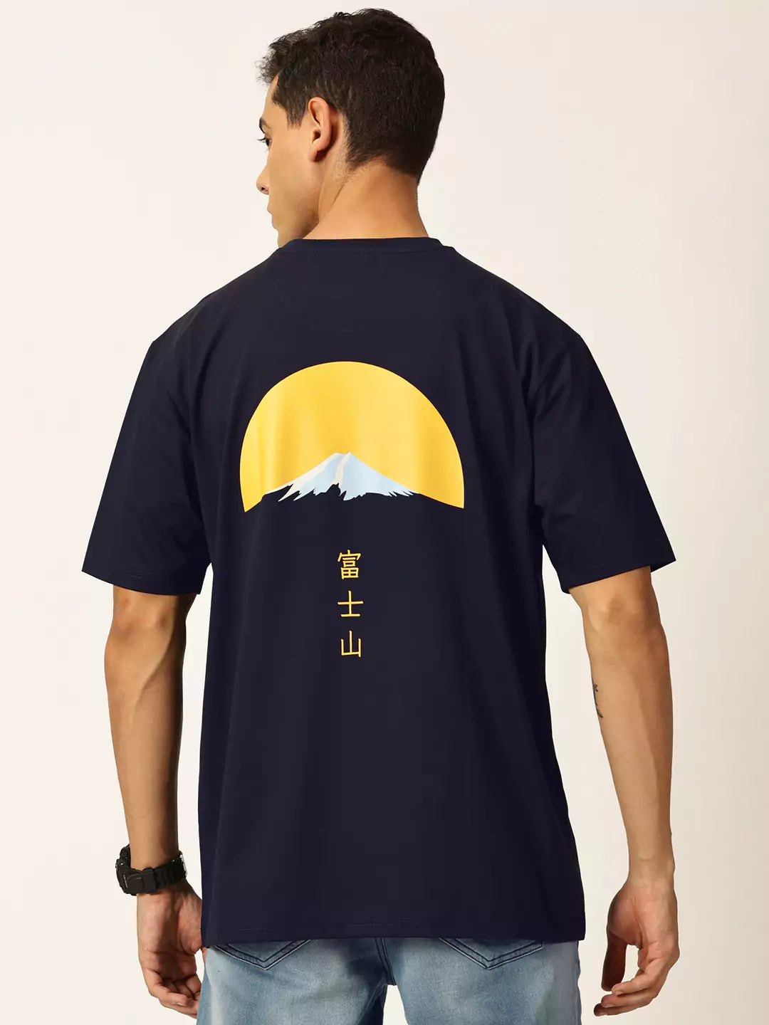 Thomas Scott Men Graphic Printed Drop Shoulder Oversized T-shirt