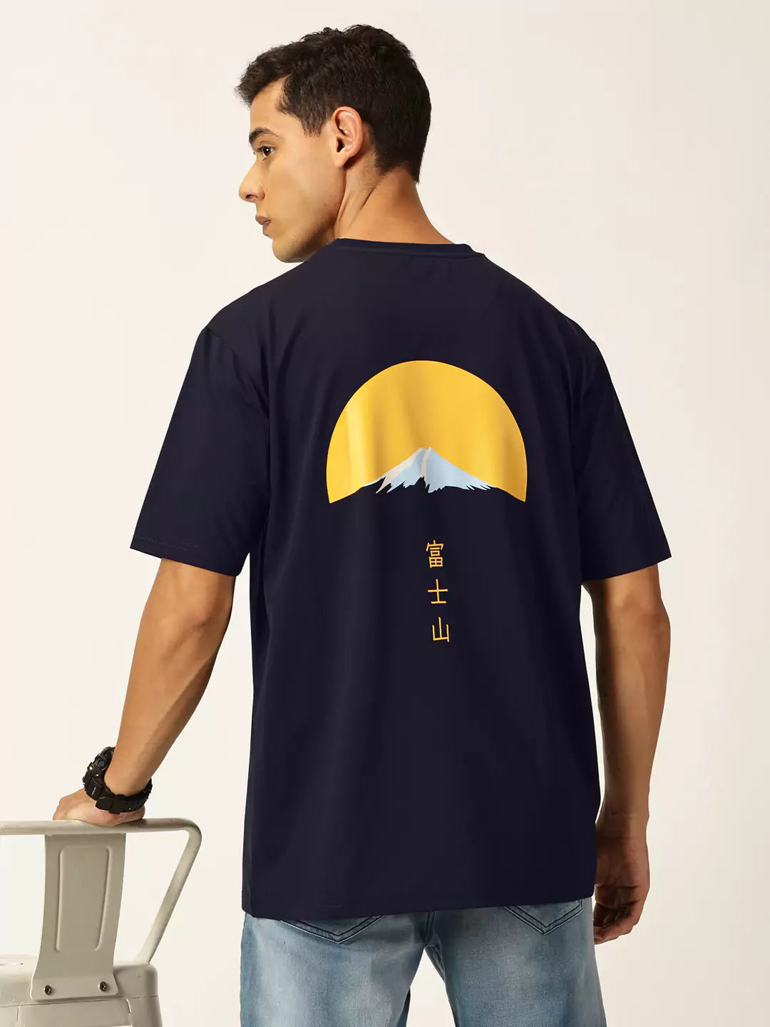 Thomas Scott Men Graphic Printed Drop Shoulder Oversized T-shirt