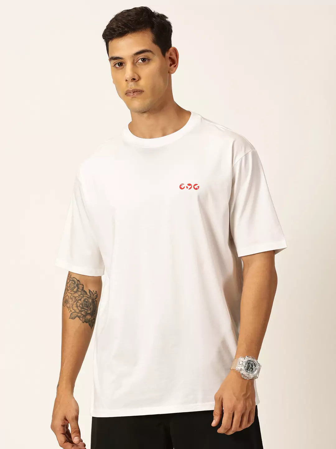 Thomas Scott Men Graphic Printed Drop Shoulder Oversized T-shirt