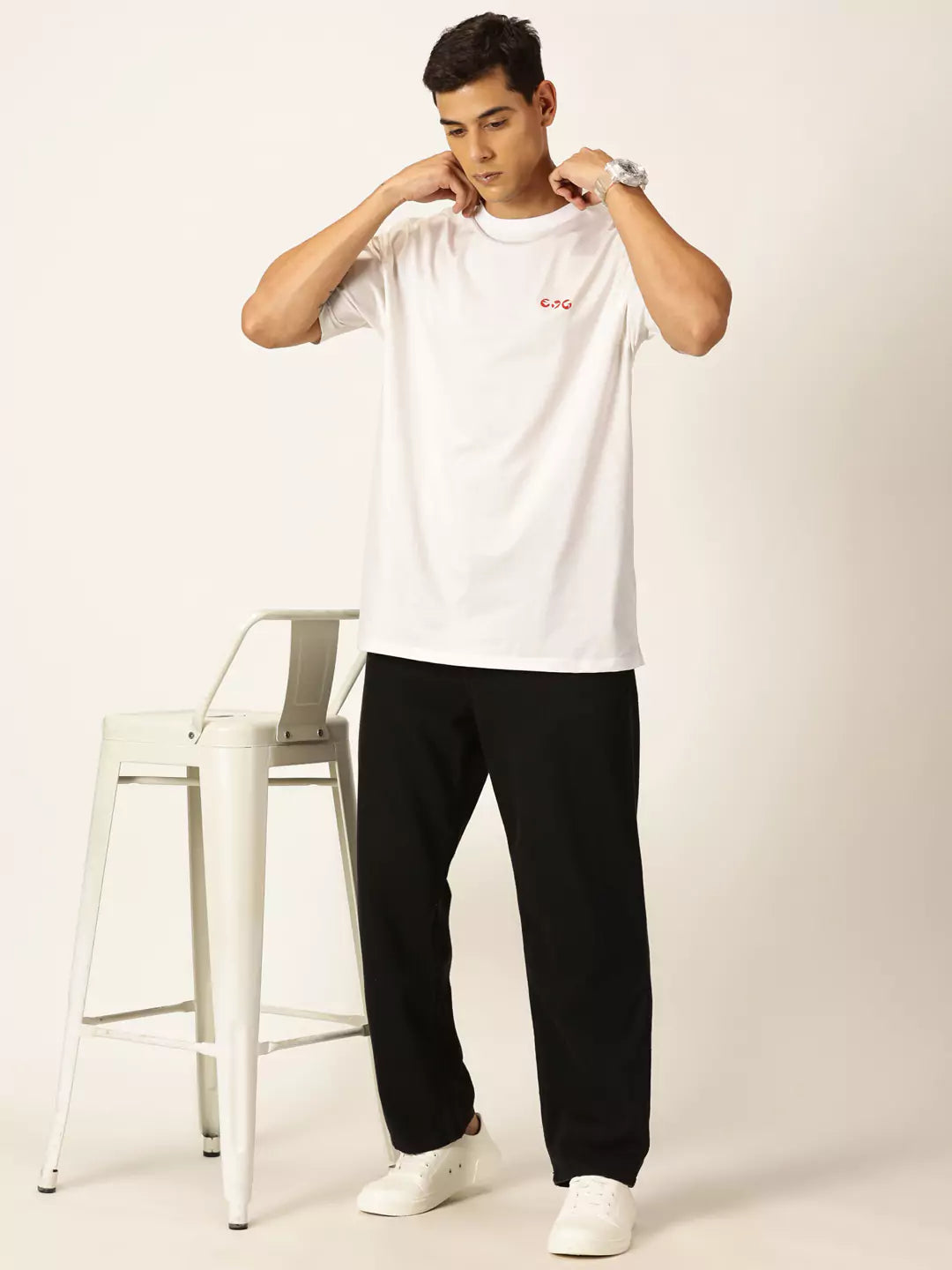 Thomas Scott Men Graphic Printed Drop Shoulder Oversized T-shirt