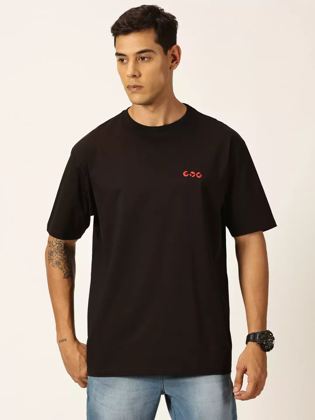 Thomas Scott Men Graphic Printed Drop Shoulder Oversized T-shirt