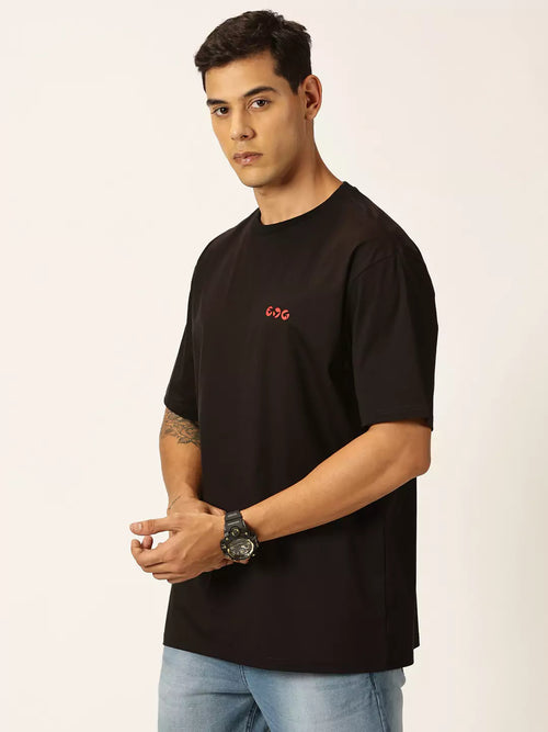 Thomas Scott Men Graphic Printed Drop Shoulder Oversized T-shirt