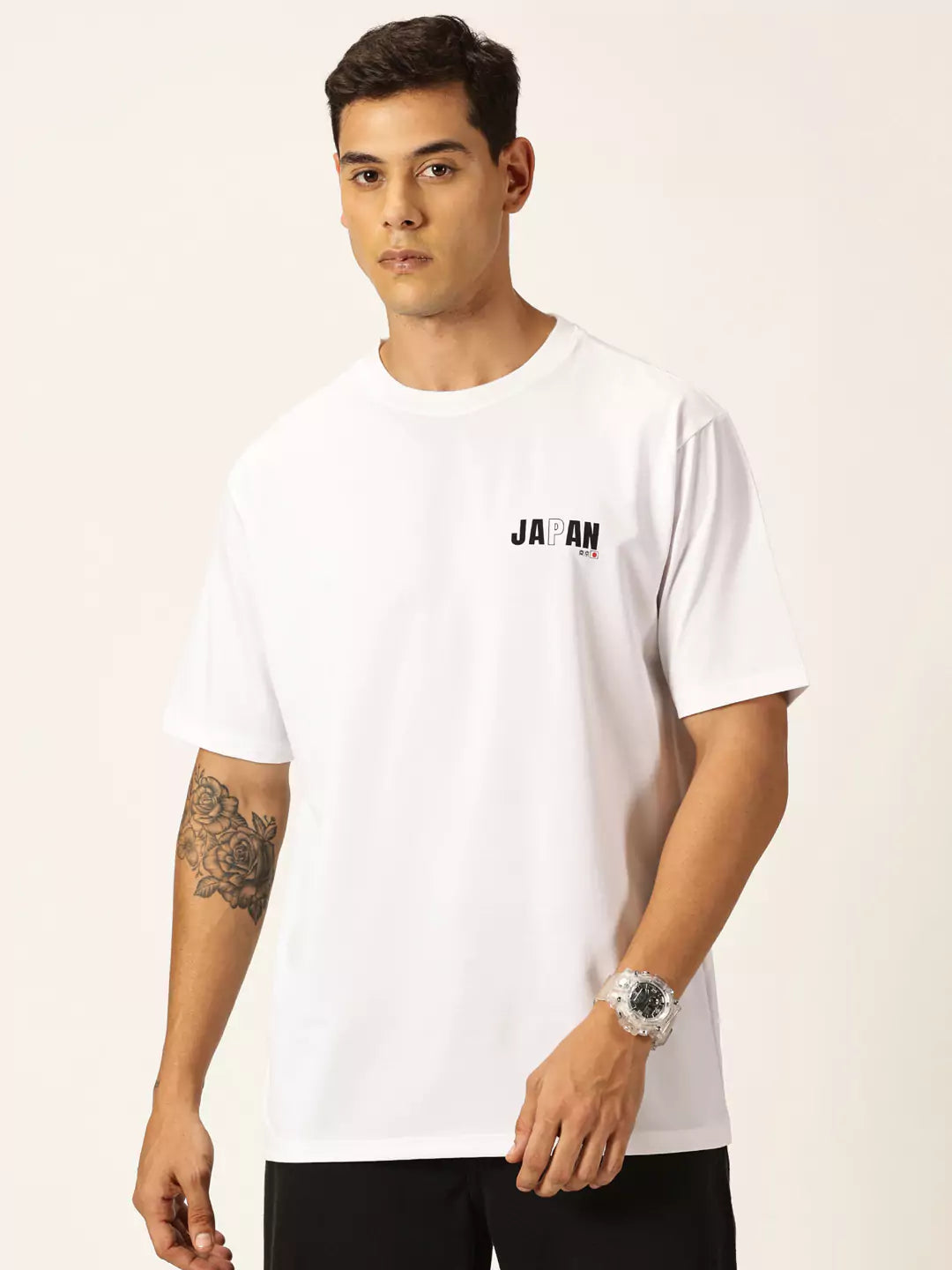 Thomas Scott Men Graphic Printed Drop Shoulder Oversized T-shirt