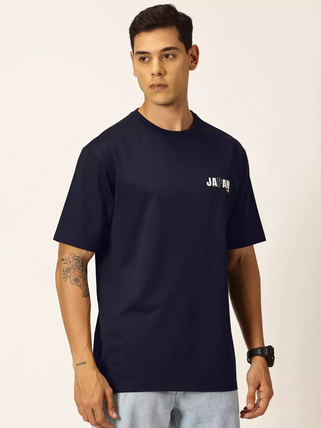 Thomas Scott Men Graphic Printed Drop Shoulder Oversized T-shirt