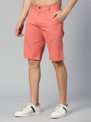 Thomas Scott Men Mid-Rise Slim Fit Cotton Chino Shorts