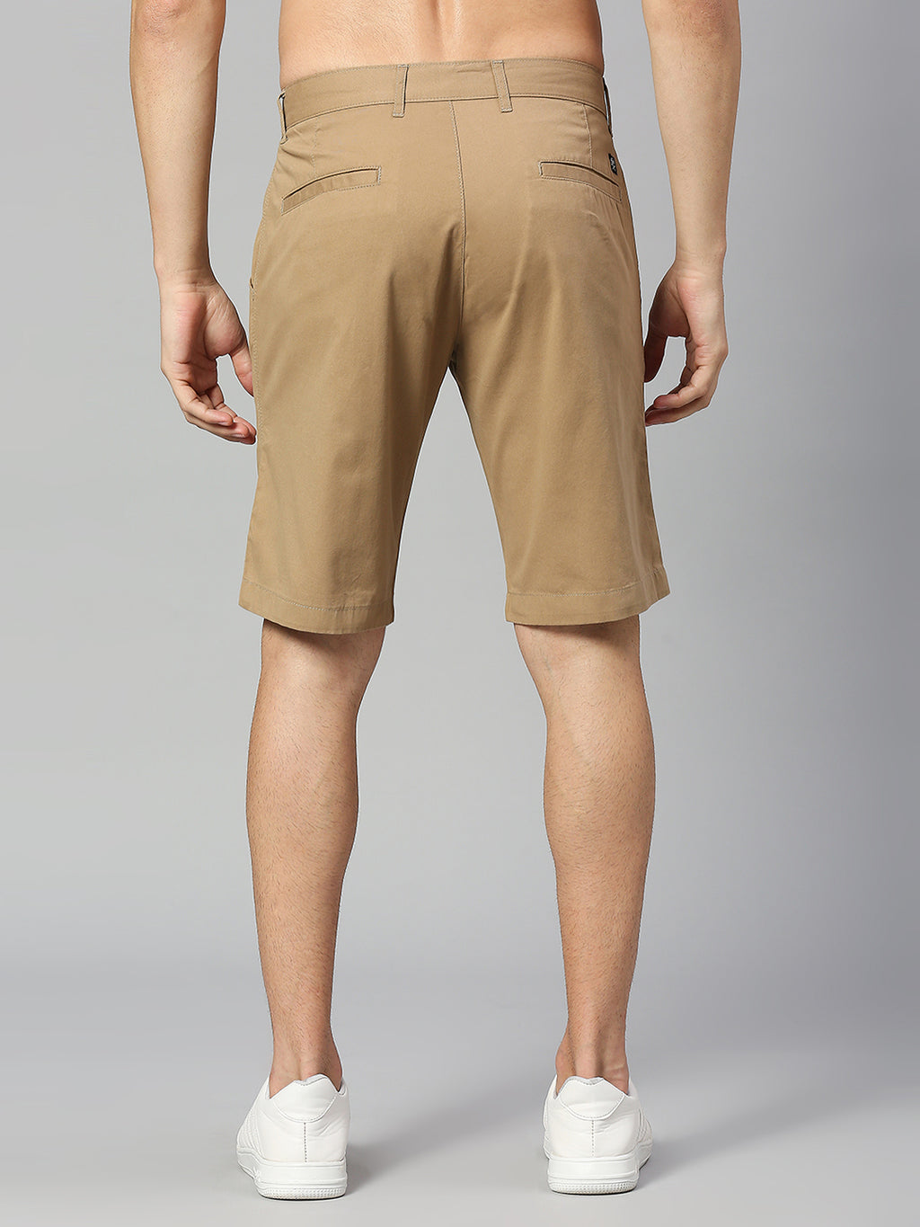 Thomas Scott Men Brown Slim Fit Mid-Rise 100% Cotton Solid Woven Shorts