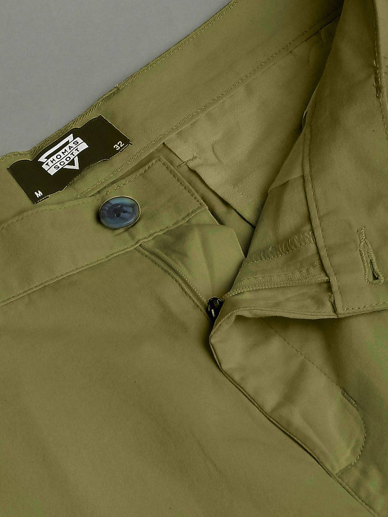 Thomas Scott Men Mid-Rise Pure Cotton Slim Fit Shorts