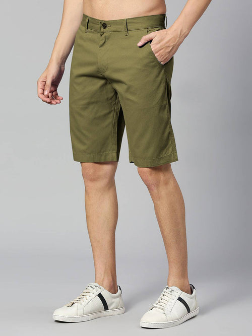 Thomas Scott Men Mid-Rise Pure Cotton Slim Fit Shorts