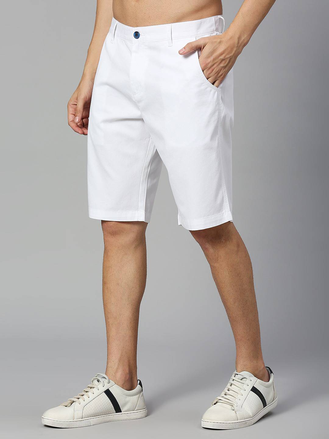 Thomas Scott Men Mid Rise Pure Cotton Slim Fit Chino Shorts