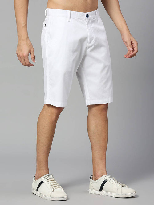Thomas Scott Men Mid Rise Pure Cotton Slim Fit Chino Shorts