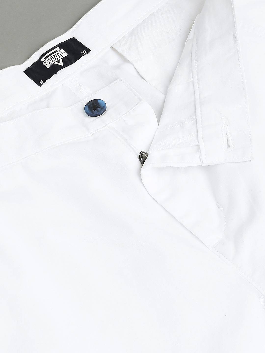 Thomas Scott Men Mid Rise Pure Cotton Slim Fit Chino Shorts