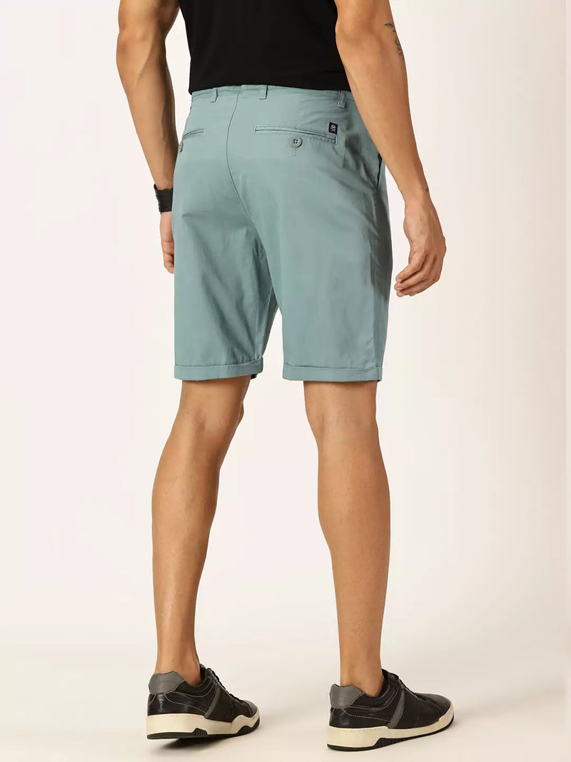 Thomas Scott Men Mid-Rise Cotton Casual Shorts