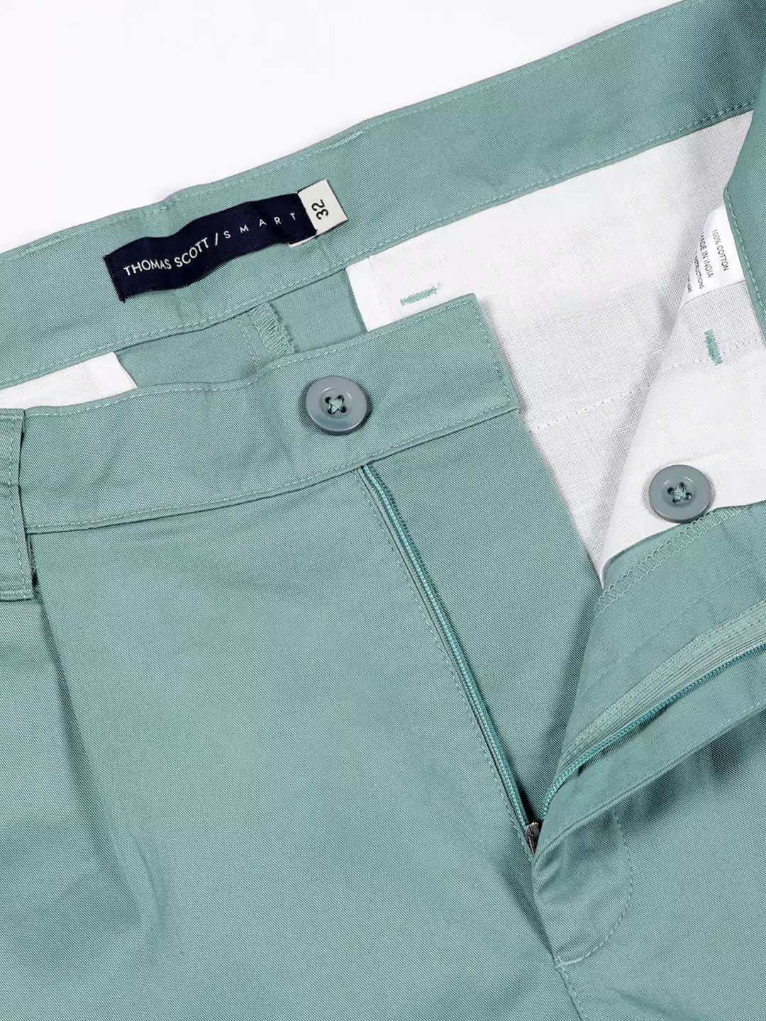 Thomas Scott Men Mid-Rise Cotton Casual Shorts